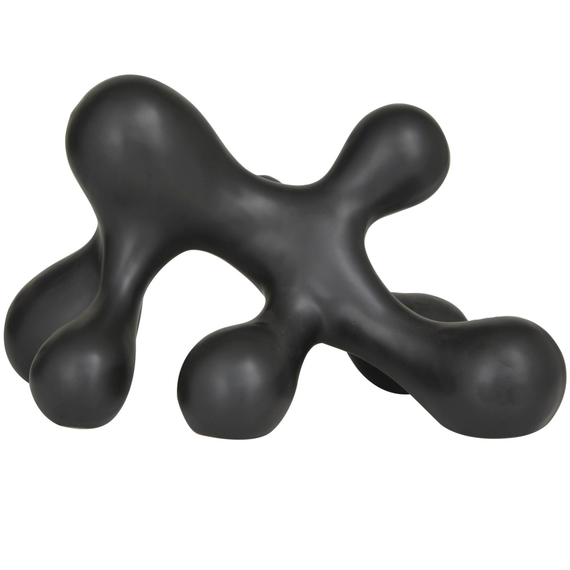 CosmoLiving by Cosmopolitan 13" Porcelain Molecule Abstract Sculpture